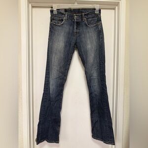 Lucky Brand men’s slim bootleg jeans - size 28 - button fly